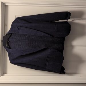 NWT navy blue women's blazer size L